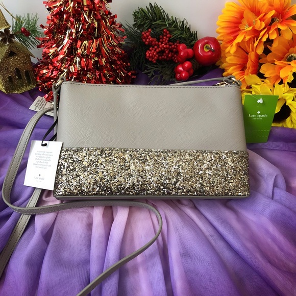 NWT Kate Spade Greta Court Ramey Glitter Crossbody - Picture 2 of 8